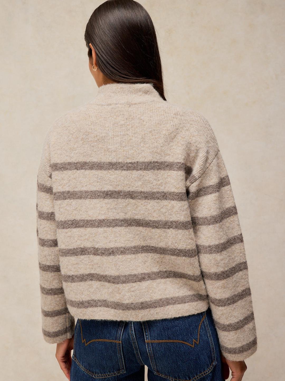 446727-NAT_MLT-MB White Stuff Margot Stripe Cardi Nat Mlt