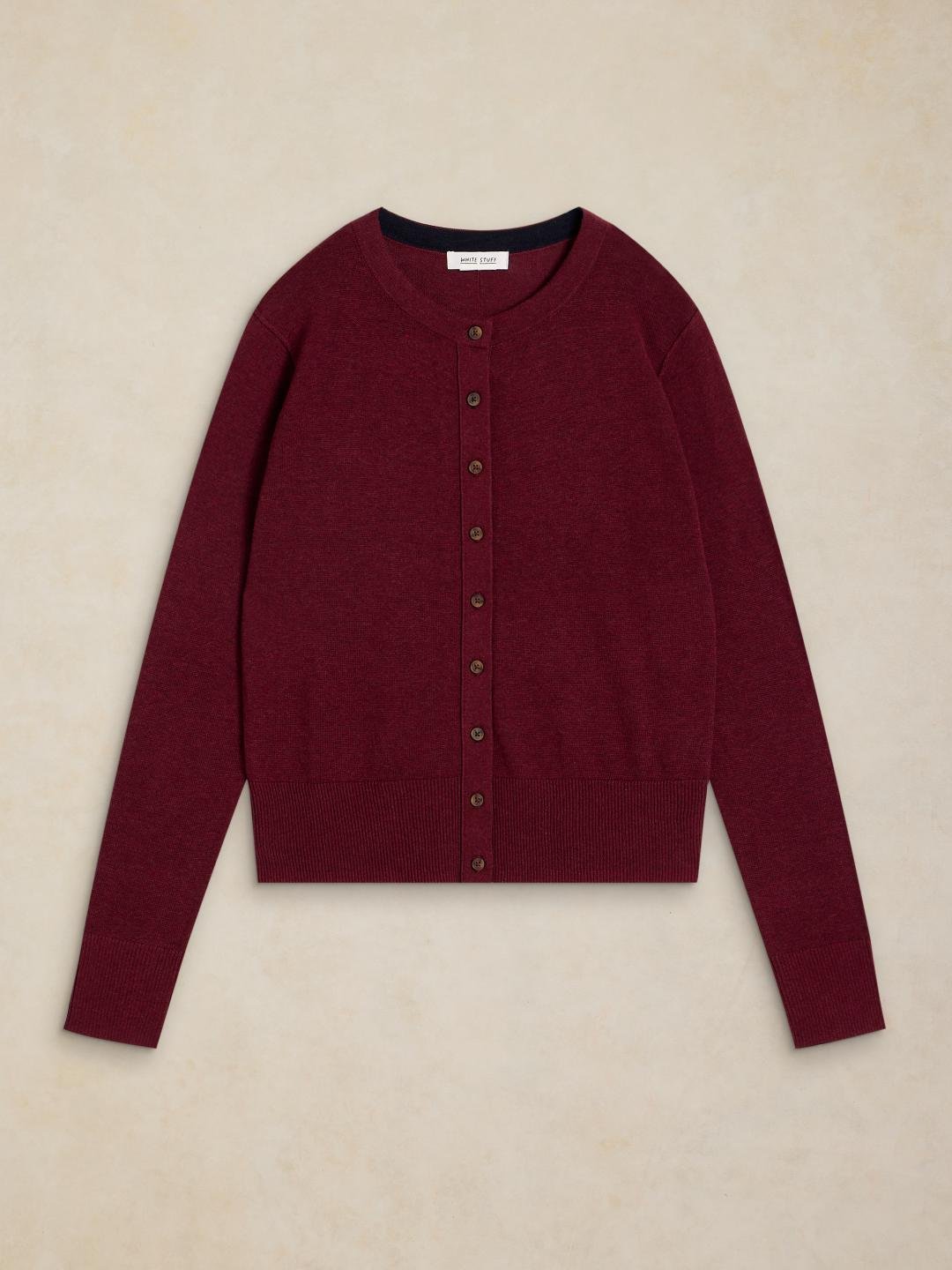 446740-DK_PLUM-FF White Stuff Lois Cardi Dk Plum