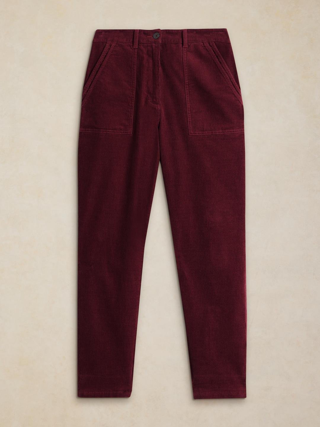 446861-DK_PLUM-FF White Stuff Twister Cord Trouser Dk Plum