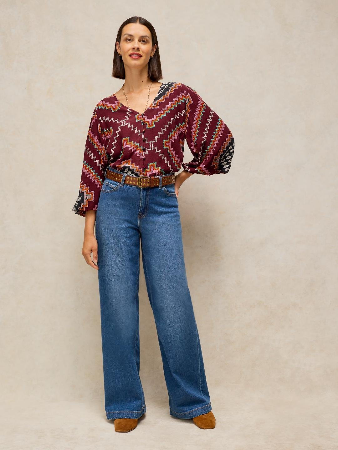 447011-PLUM_MLT-L White Stuff Leena Top Plum Mlt