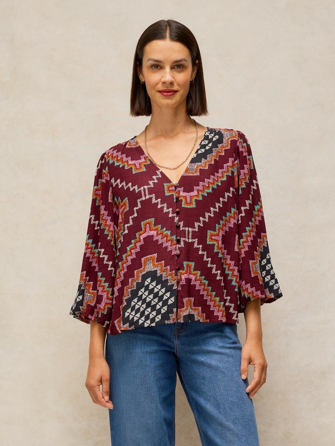 447011-PLUM_MLT-MF White Stuff Leena Top Plum Mlt