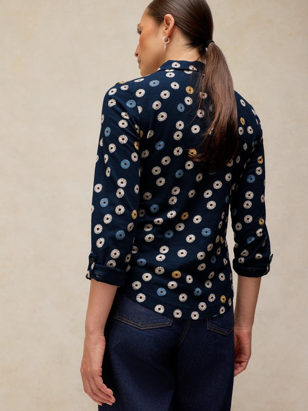 447101-NAVY_PR-MB White Stuff Annie Jersey Shirt Navy Pr