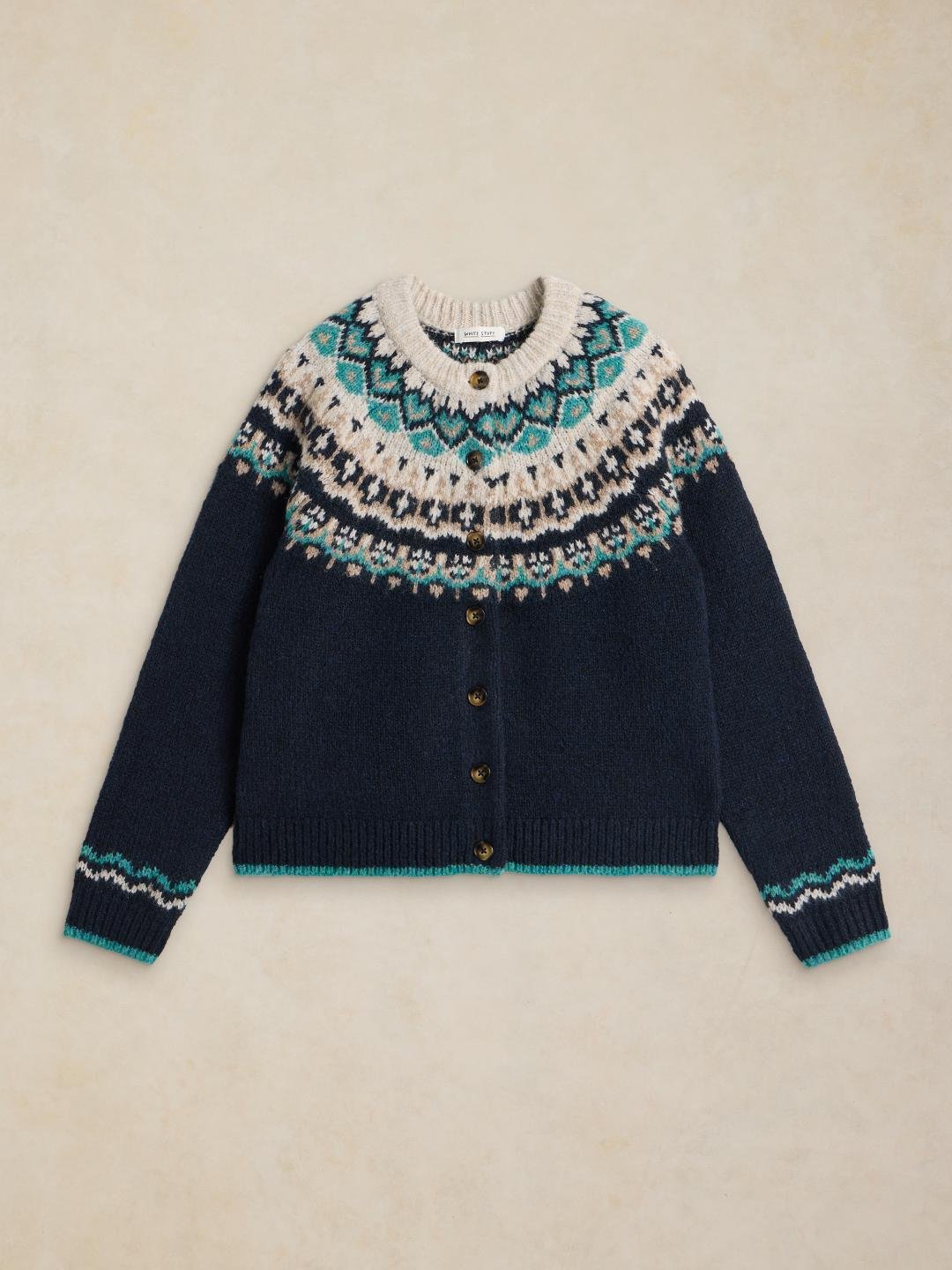 447453-NAVY_MULTI-FF White Stuff Flora Fairile Cardi Navy Multi