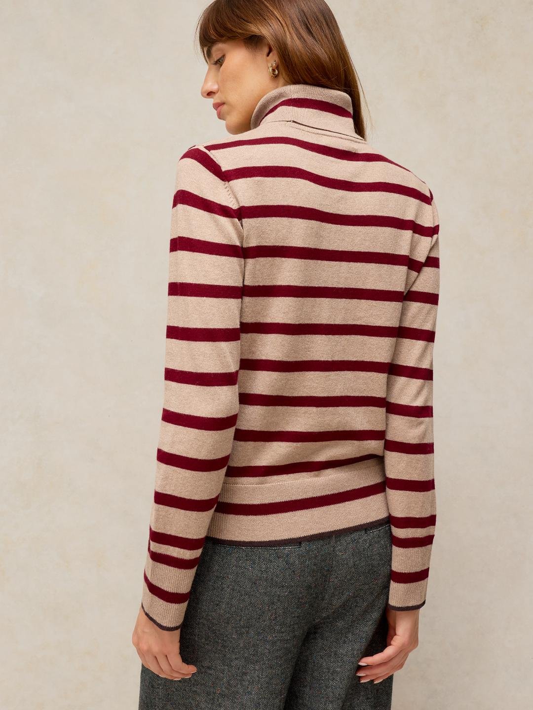 447472-NAT_MLT-MB White Stuff Katie Roll Neck Jumper Nat Mlt