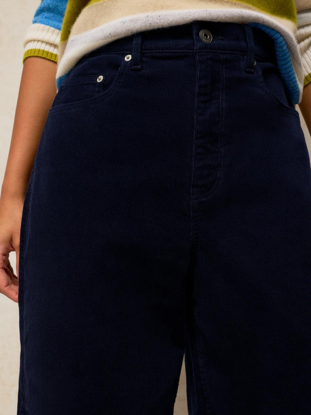 447653-DARK_NAVY-MD White Stuff Aubrey Barrel Cord Trouser Dark Navy