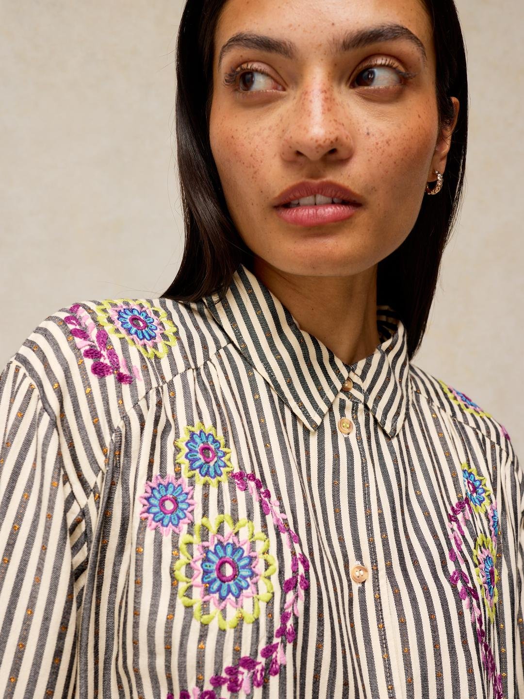 447713-IVORY_MLT-MF White Stuff Lena Embroidered Shirt Ivory Mlt