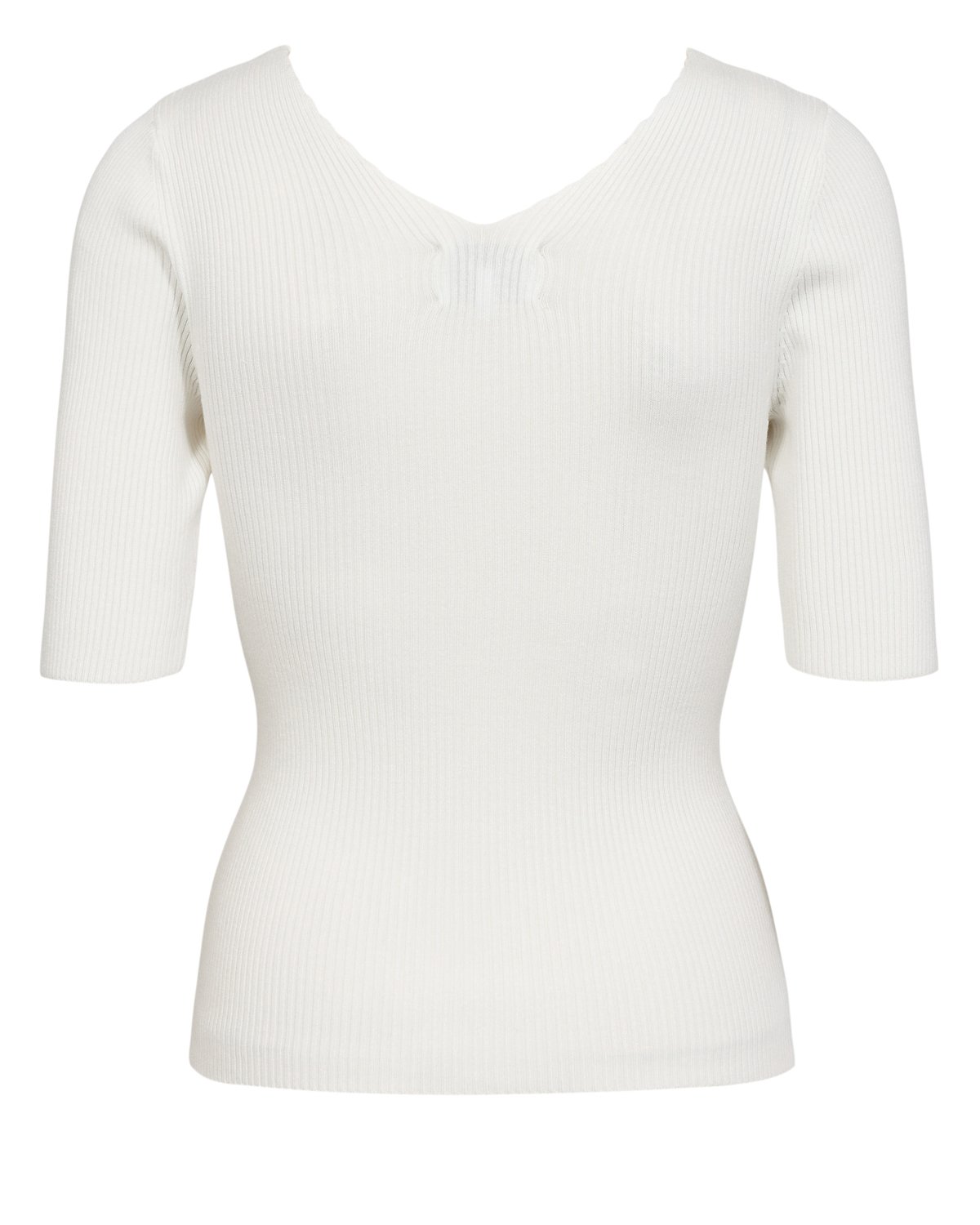 700828_9001_5 NÜMPH NUAYELET SS PULLOVER CROPPED Cloud Dancer