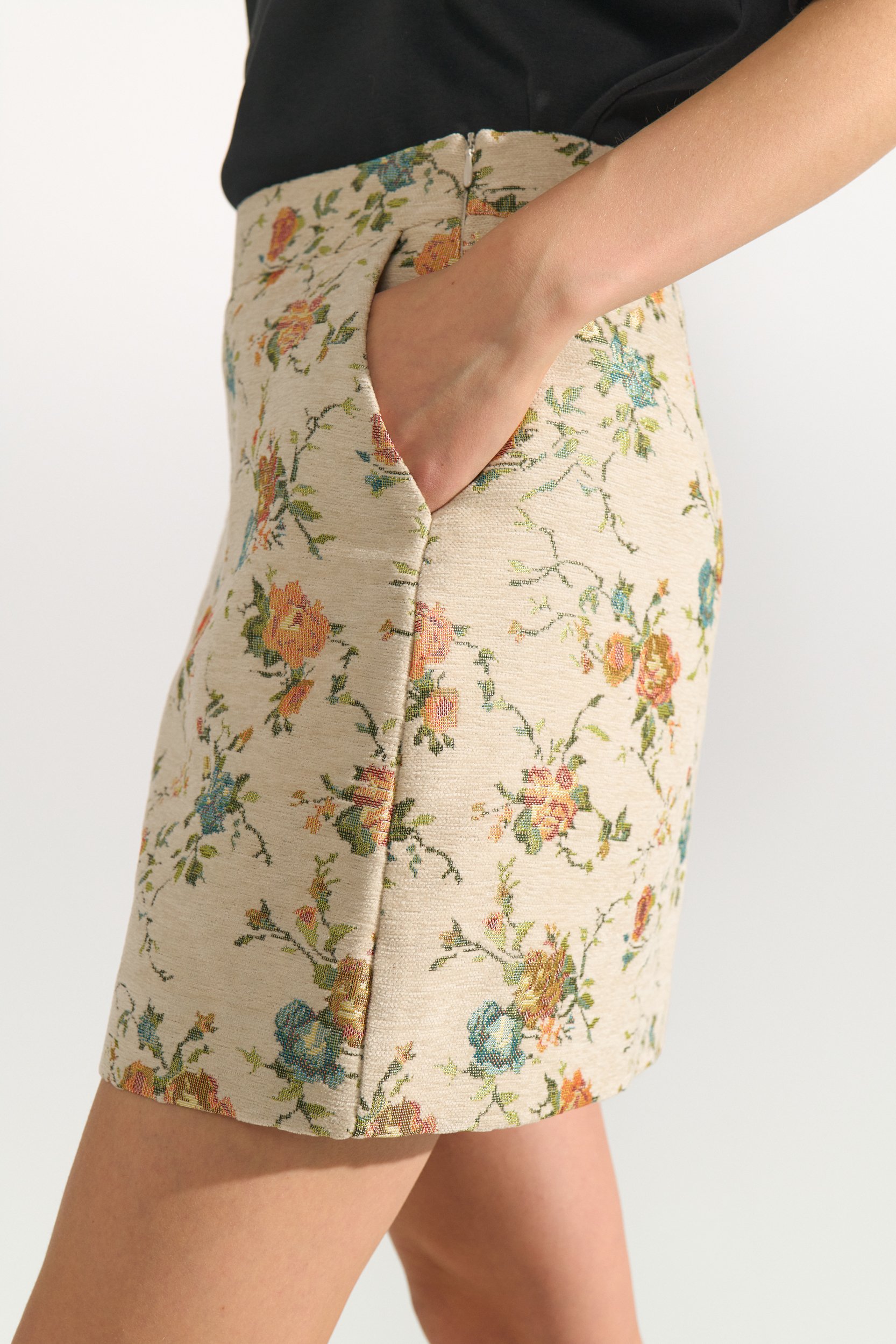 706936_9509_4 Nümph NUHARPA SKIRT Whitecap Gray