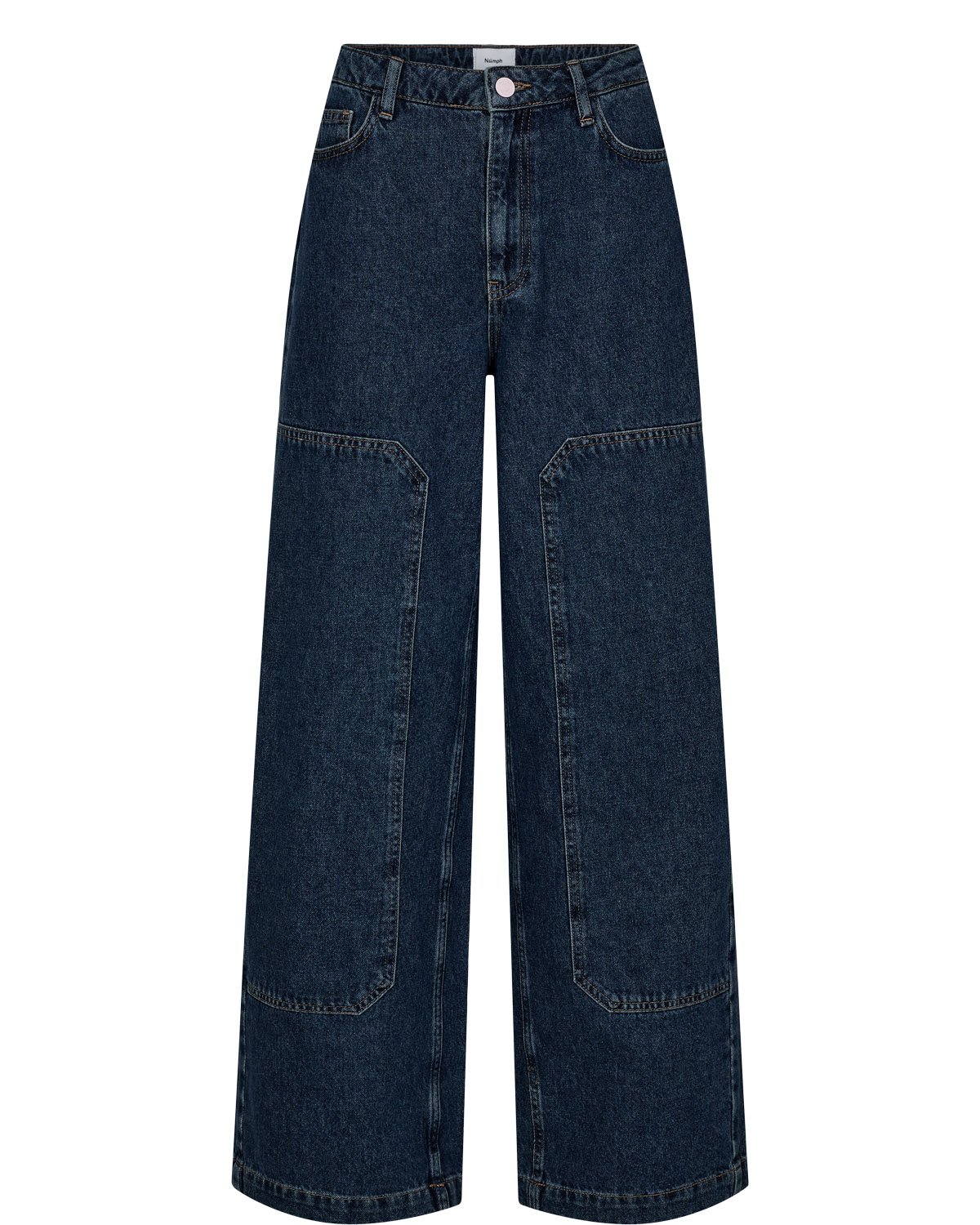 706989_3012_1 Nümph NUTUSCANY MR BAGGY JEANS P3012 Dark Blue Denim
