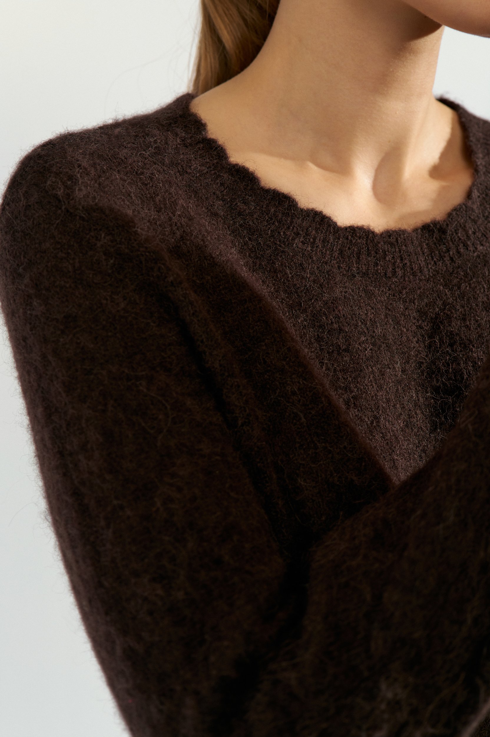 707253_5698_4 Nümph NUSURI PEPLUM PULLOVER Black Coffee
