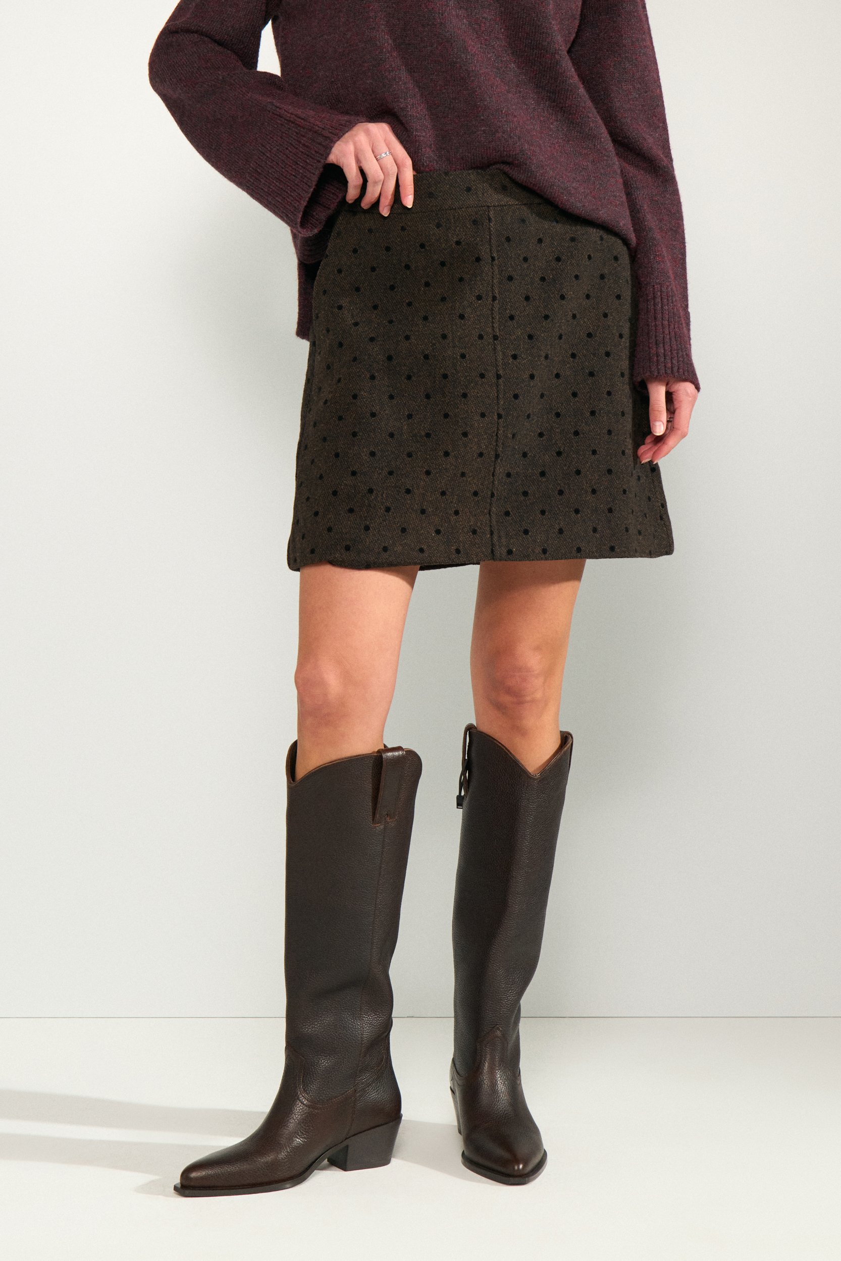 707271_5698_1 Nümph NUAMIA SKIRT Black Coffee