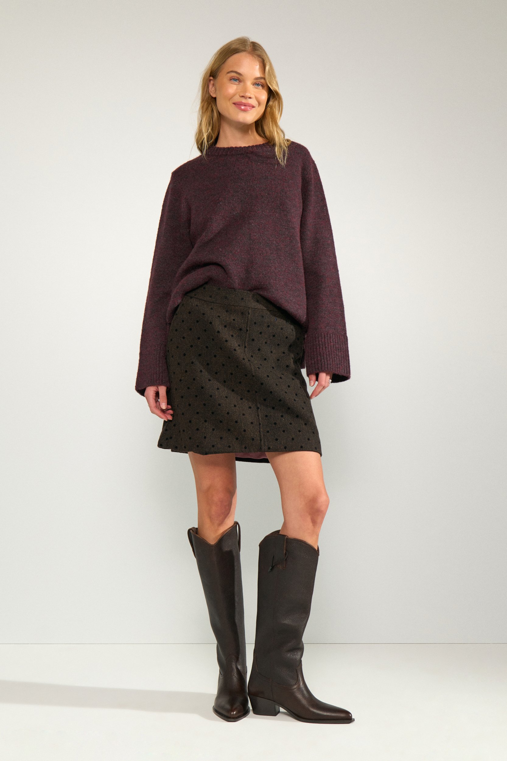 707271_5698_3 Nümph NUAMIA SKIRT Black Coffee