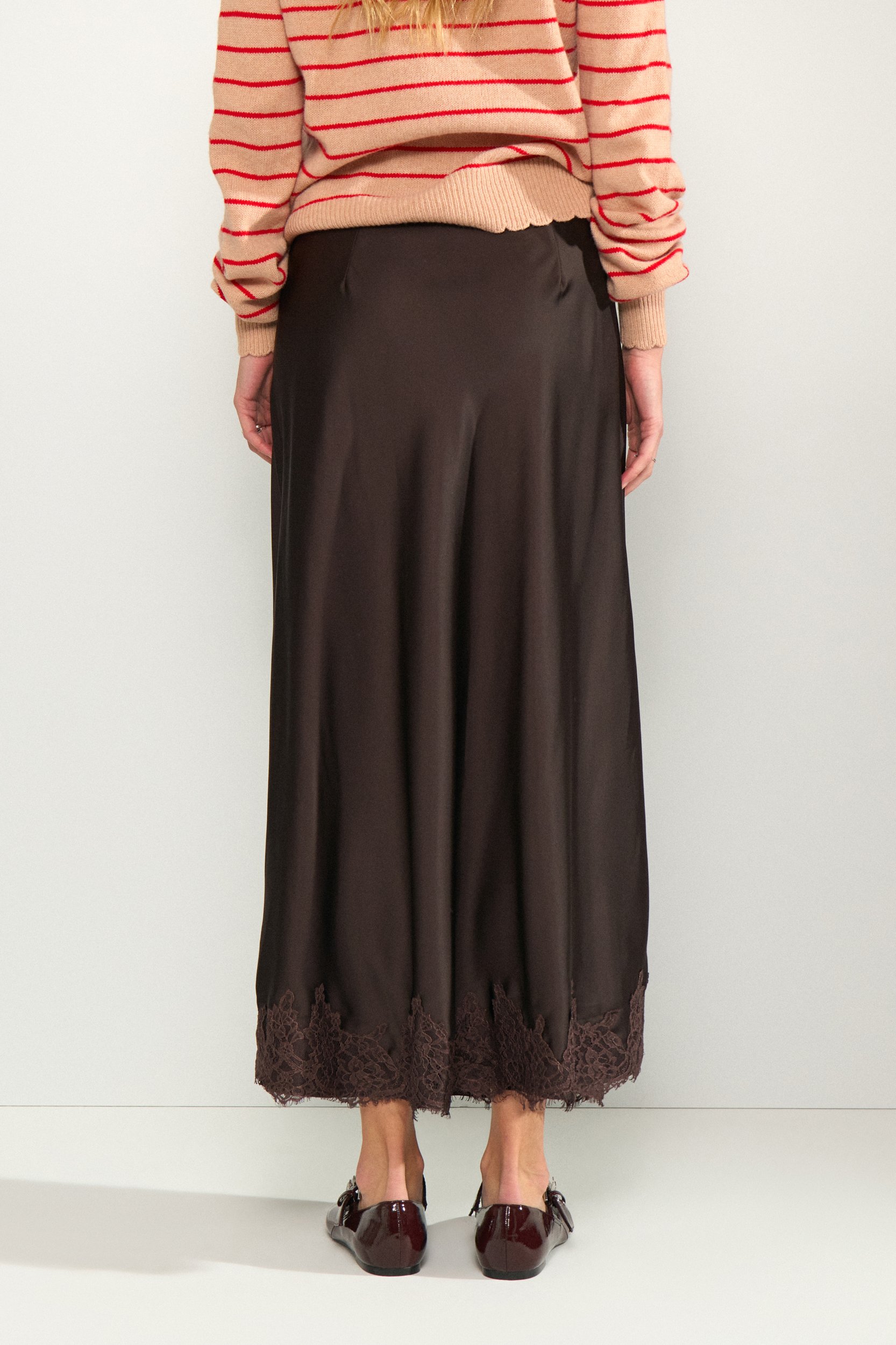 707273_5698_2 Nümph NUNADINE SKIRT Black Coffee