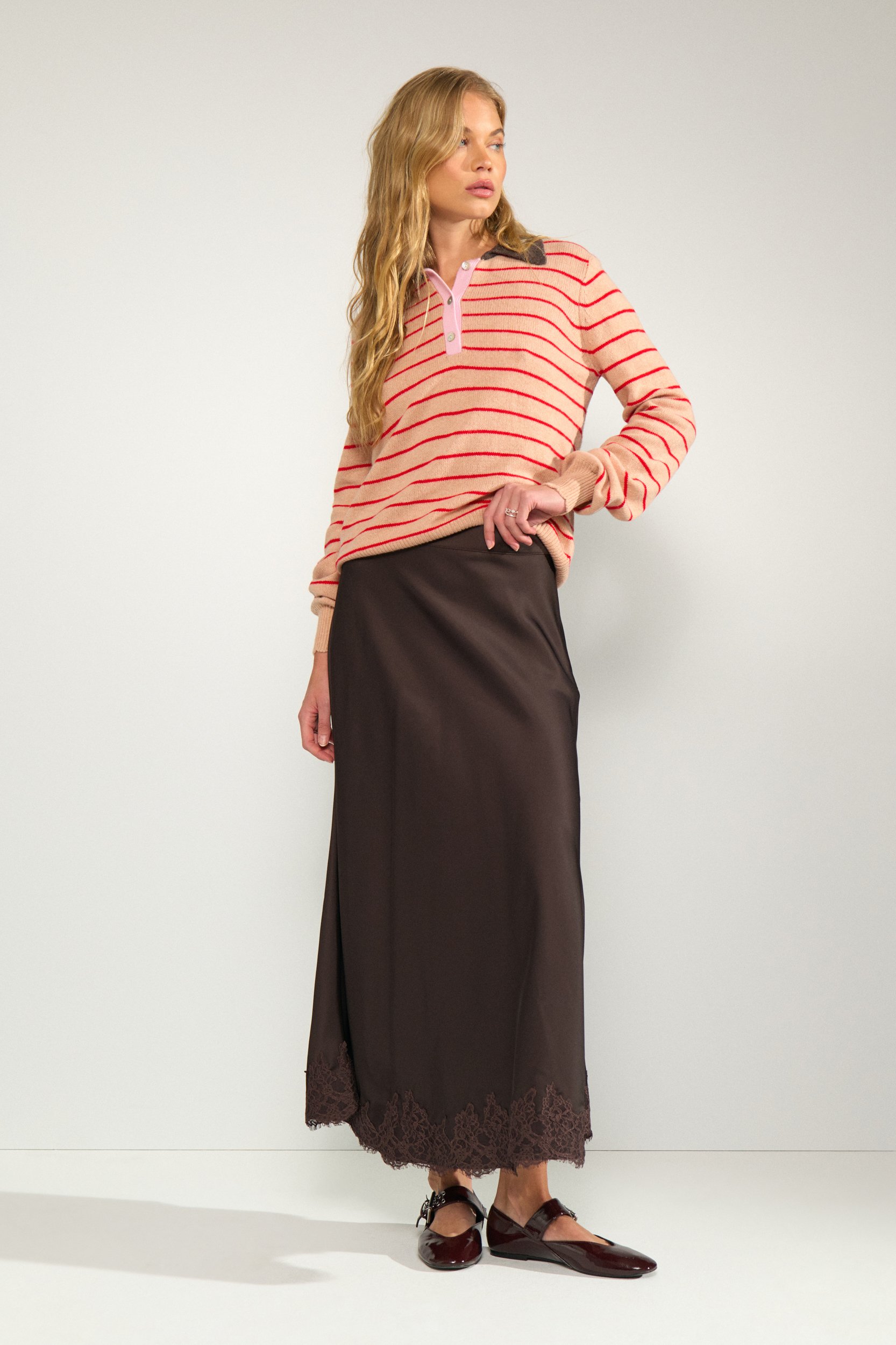 707273_5698_3 Nümph NUNADINE SKIRT Black Coffee