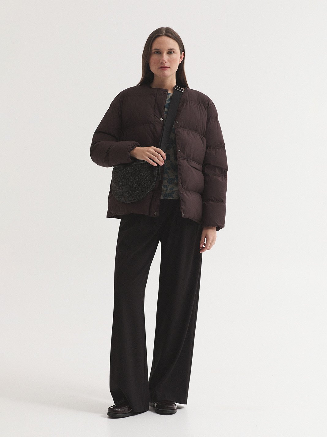 WWX102_999_6 Nice Things Fluid pleated trousers Black