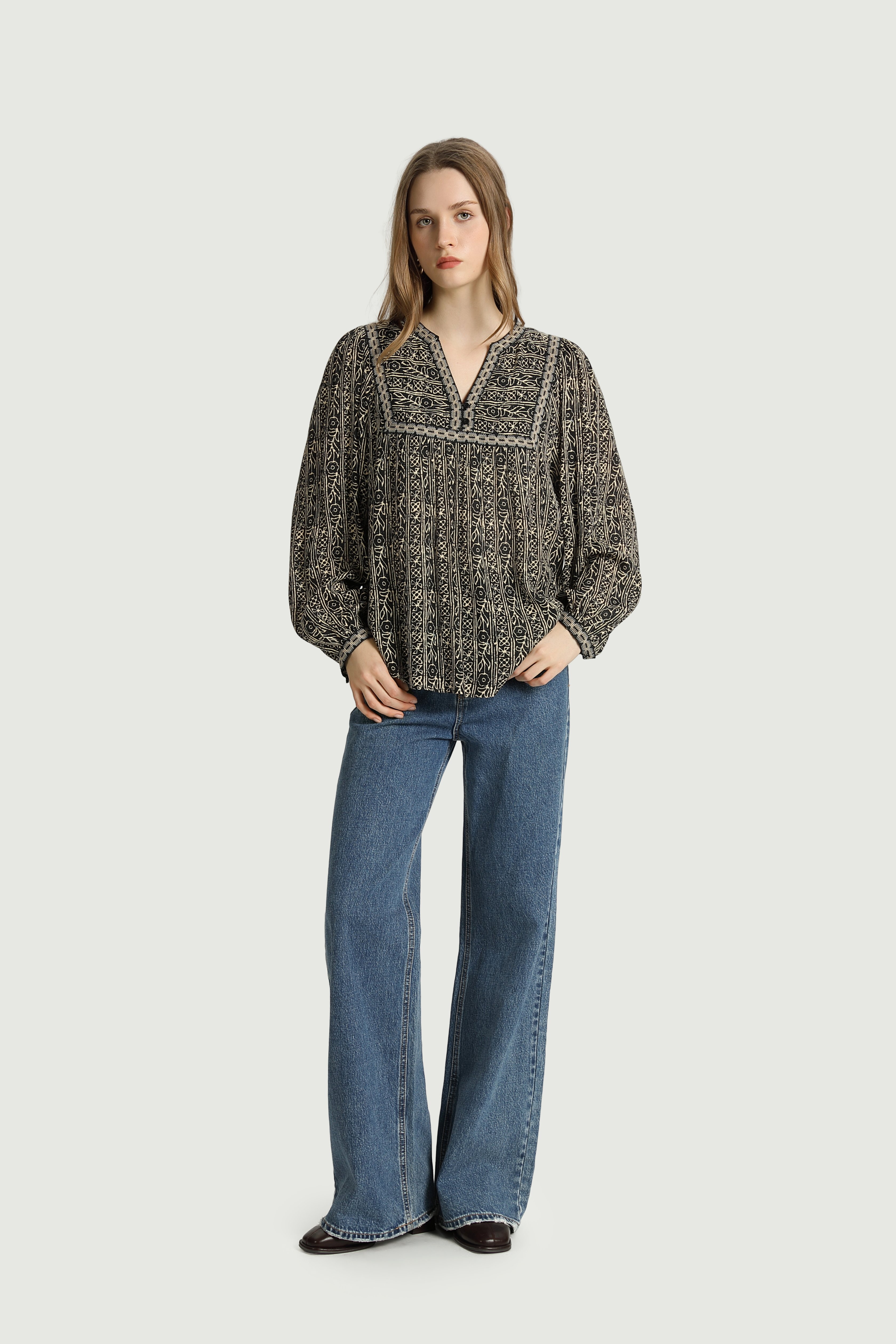 The Korner Amelie Blouse Black