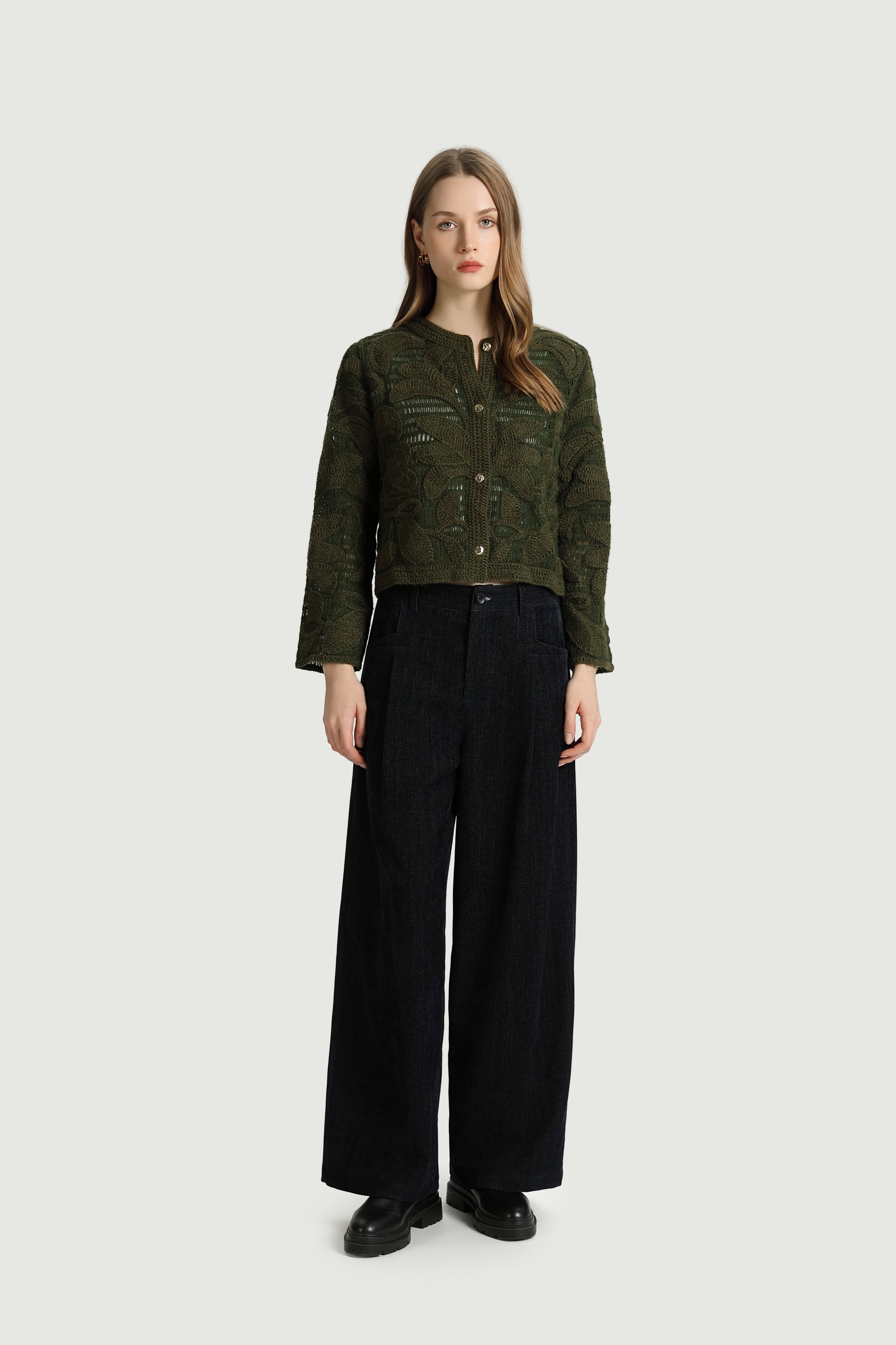 T26241077 The Korner Nina Wide Pants Navy