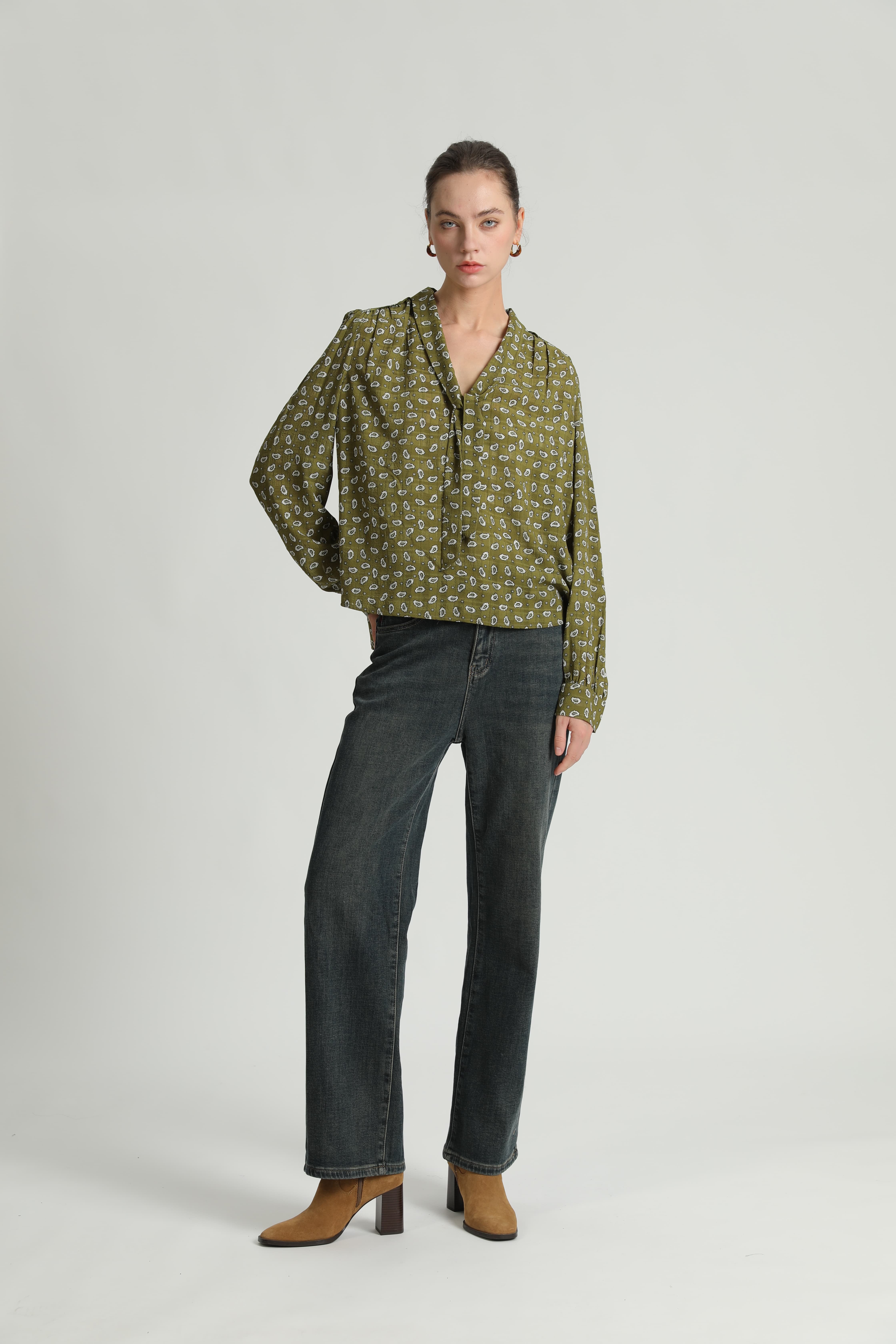 See U Soon Thea Blouse Green