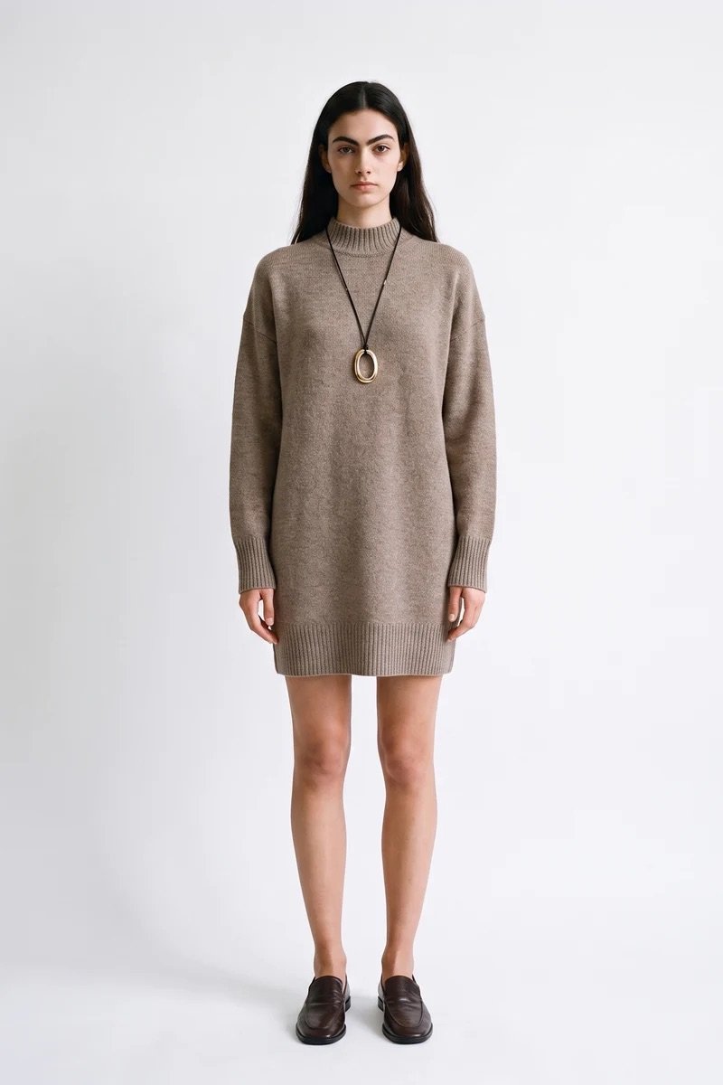 ROBE_ARIENE_BROWN_1 Artlove ROBE ARIENE BROWN