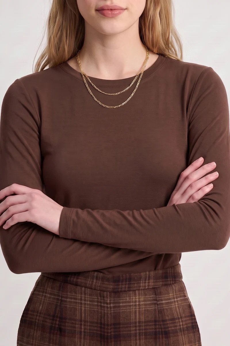 T-SHIRT_MIRELINE_brown4 Artlove T-SHIRT MIRELINE BROWN