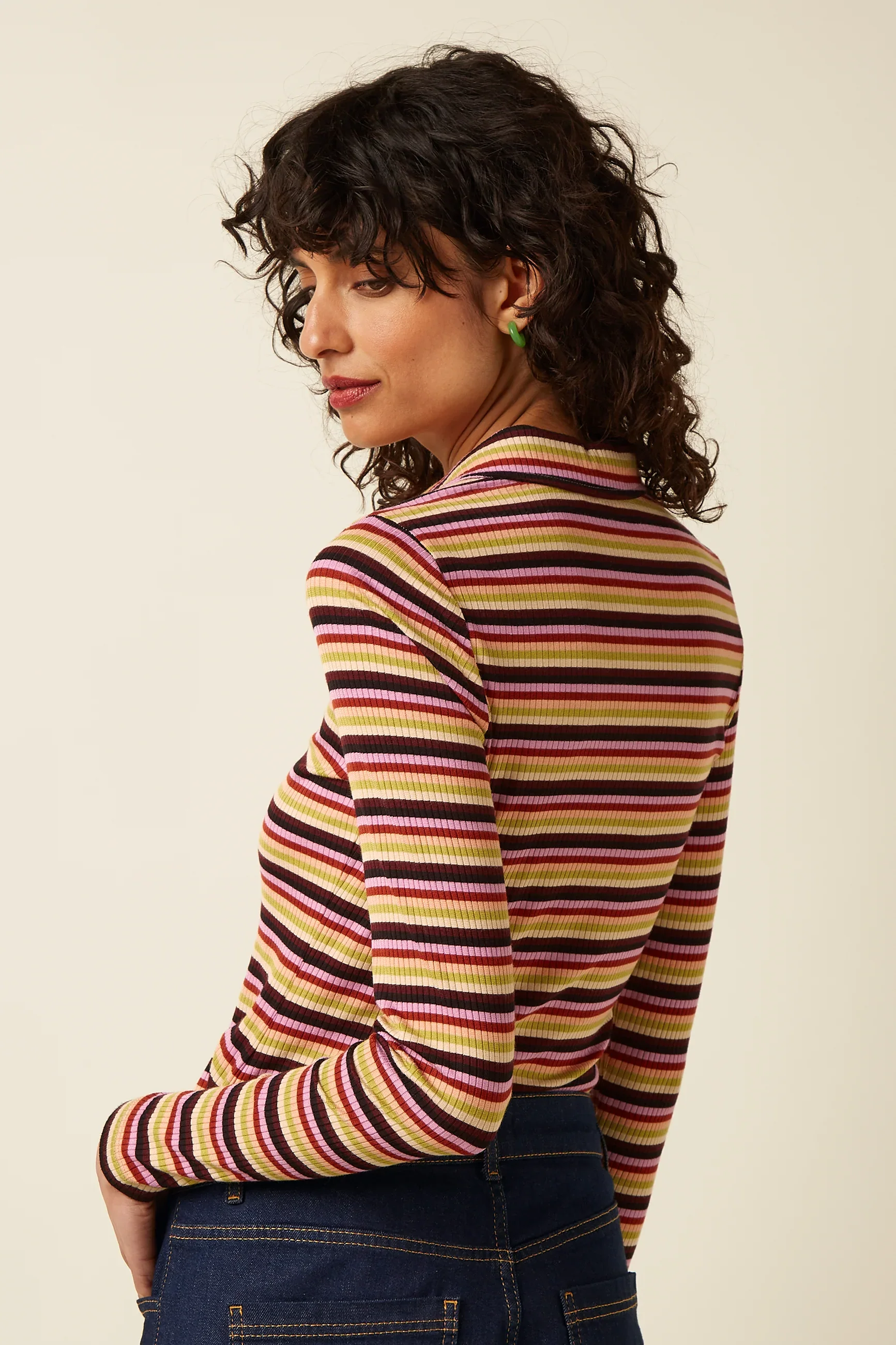 11024999_4 King Louie Blouse Josie Stripe Multi Color
