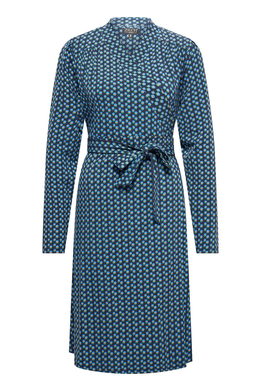 62EVI40.363001464-TrioDotNavy0 Zilch Dress Wrap 001464-Trio-Dot-Navy