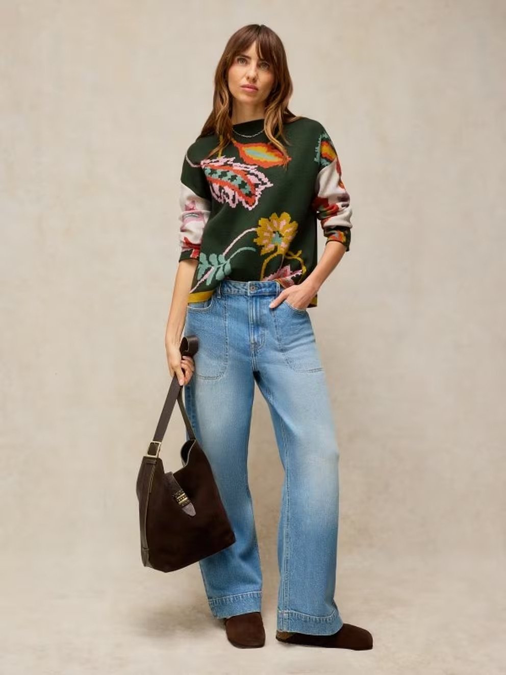 446743-GREEN_MLT-MF White Stuff Fabia Floral Jumper Green Mlt