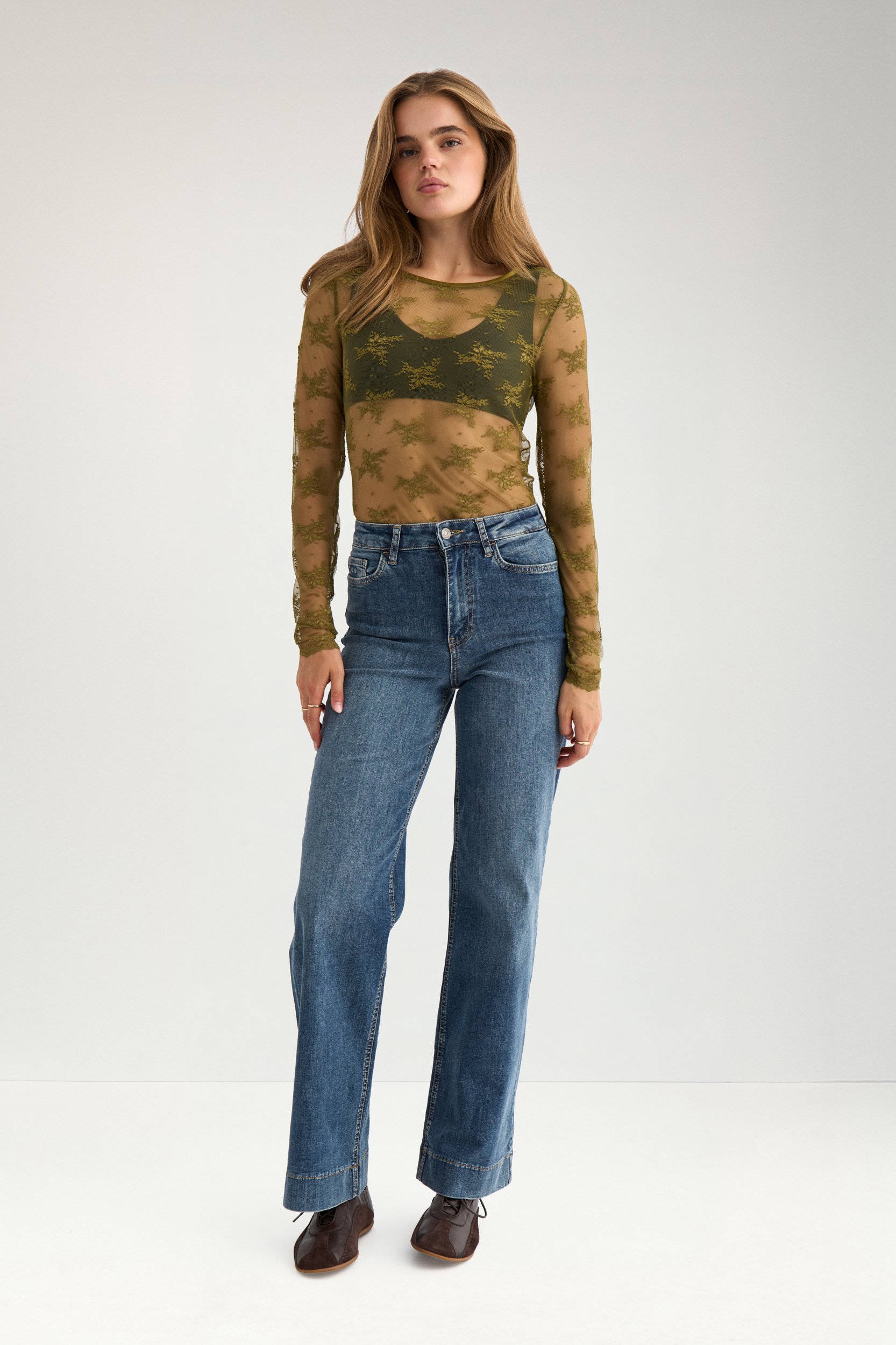 706176_4053_1 Nümph Nunatalia Blouse Fir Green