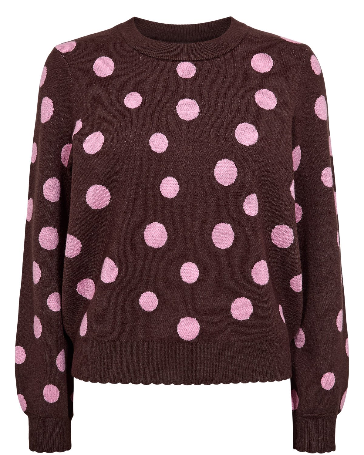 707491_5034_6 Nümph Numilas Pullover Chocolate Plum