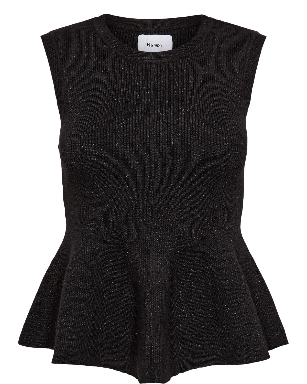 707493_0000_6 Nümph Nusira Lurex Top Caviar