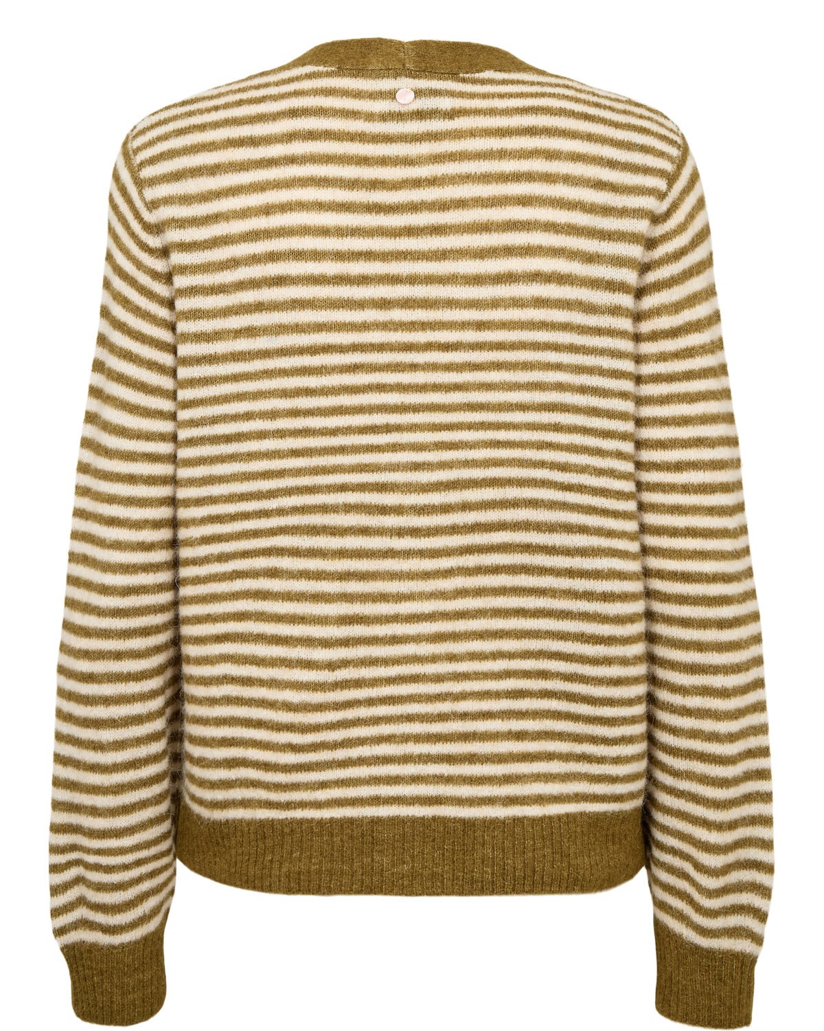 707507_4053_7 Nümph Nuriette Mini Stripe Cardigan Fir Green