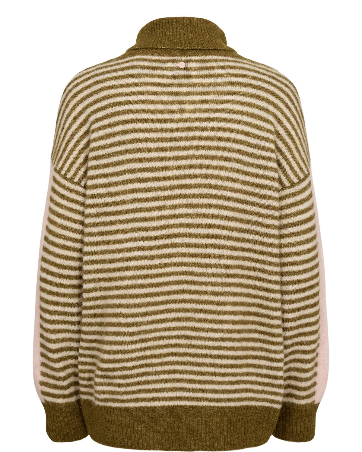 707509_4053_7 Nümph Nuriette Mini Stripe Pullover Fir Green