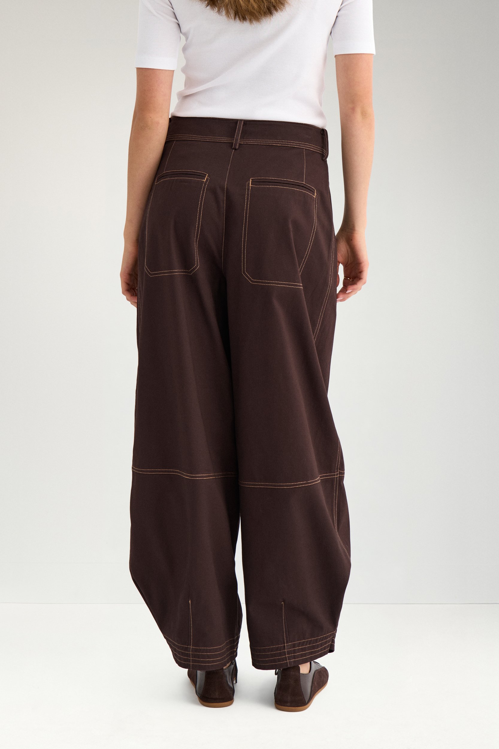 707538_5034_3 Nümph Nukatti Barrel Pants Chocolate Plum