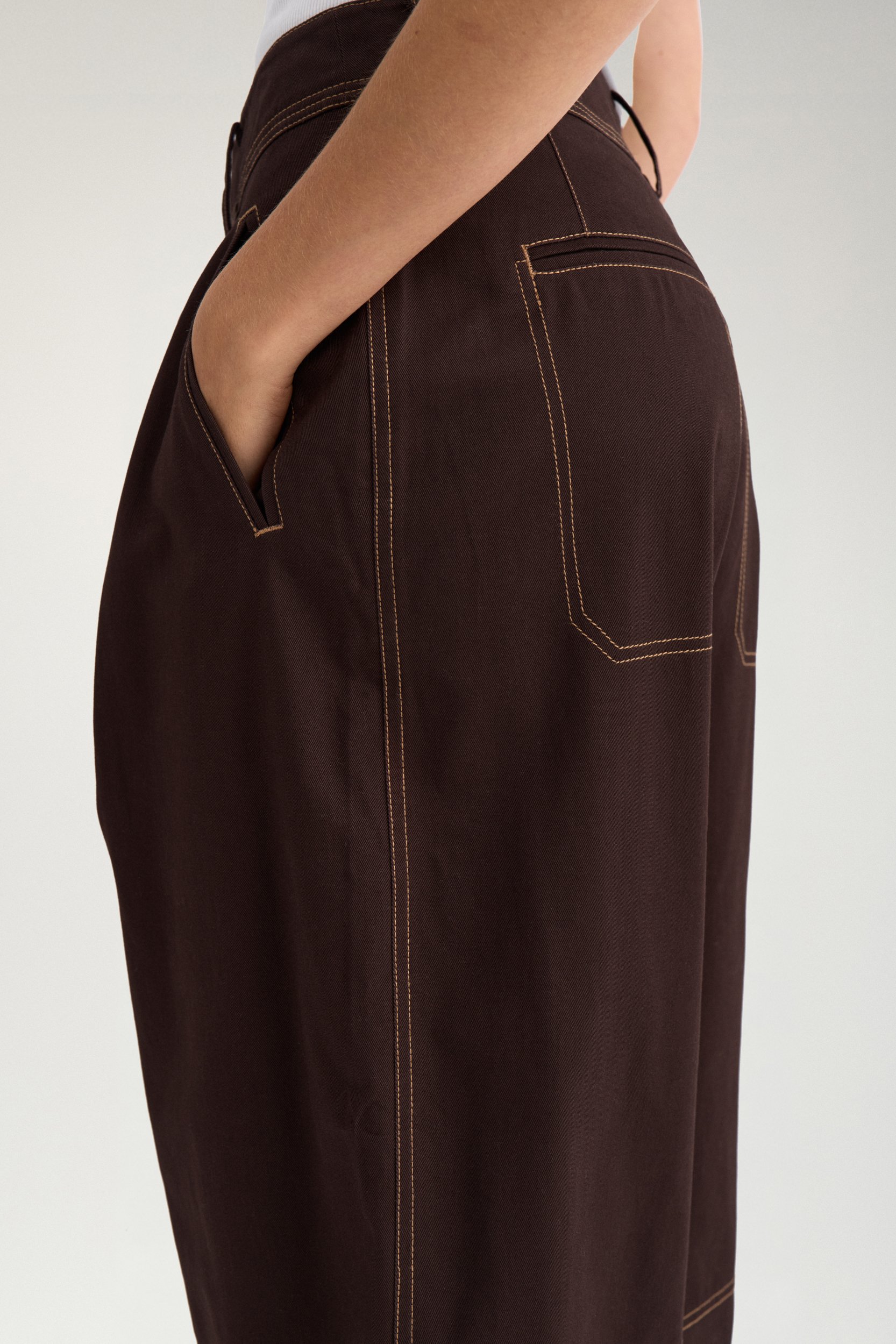 707538_5034_4 Nümph Nukatti Barrel Pants Chocolate Plum