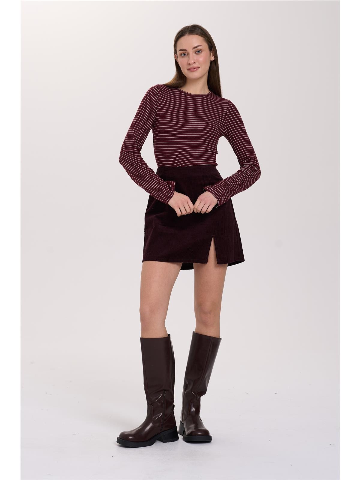 12587b_bor_1 24 Colours Shirt Bordeaux
