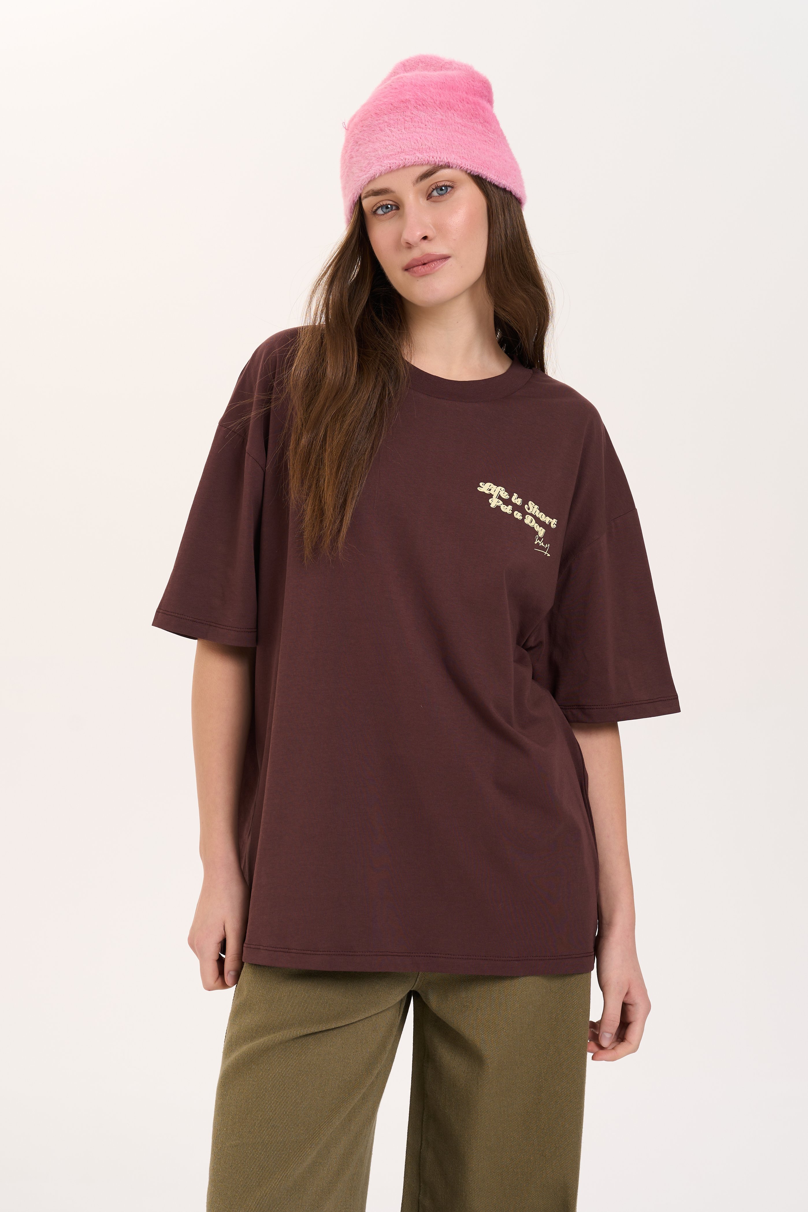 12563b_br_1 24 Colours T-shirt Brown