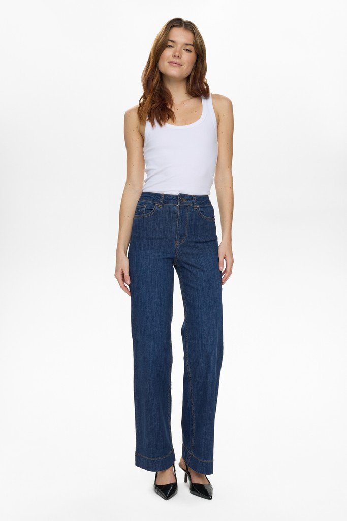 Nu_mph_NOOS-DENIM-SS27_3012_706663_4 Nümph NUPARIS HR WIDE JEANS Dark Blue 32'