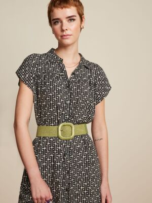 King Louie Raffia Belt Matcha Green