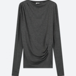 Nous Sommes Labels Edie LS Top Dark Grey Melange