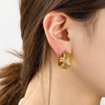 Day&Eve 3 Pearls Hoop - 14K