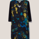 White Stuff Izzy Velvet Mix Dress