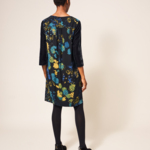 White Stuff Izzy Velvet Mix Dress