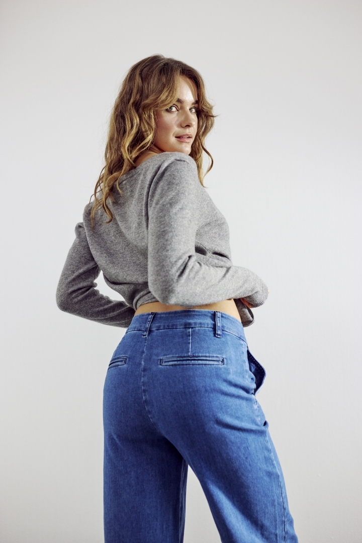 NÜMPH NUAMBER PANTS Medium Blue Denim