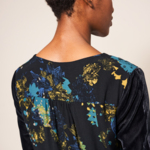 White Stuff Izzy Velvet Mix Dress