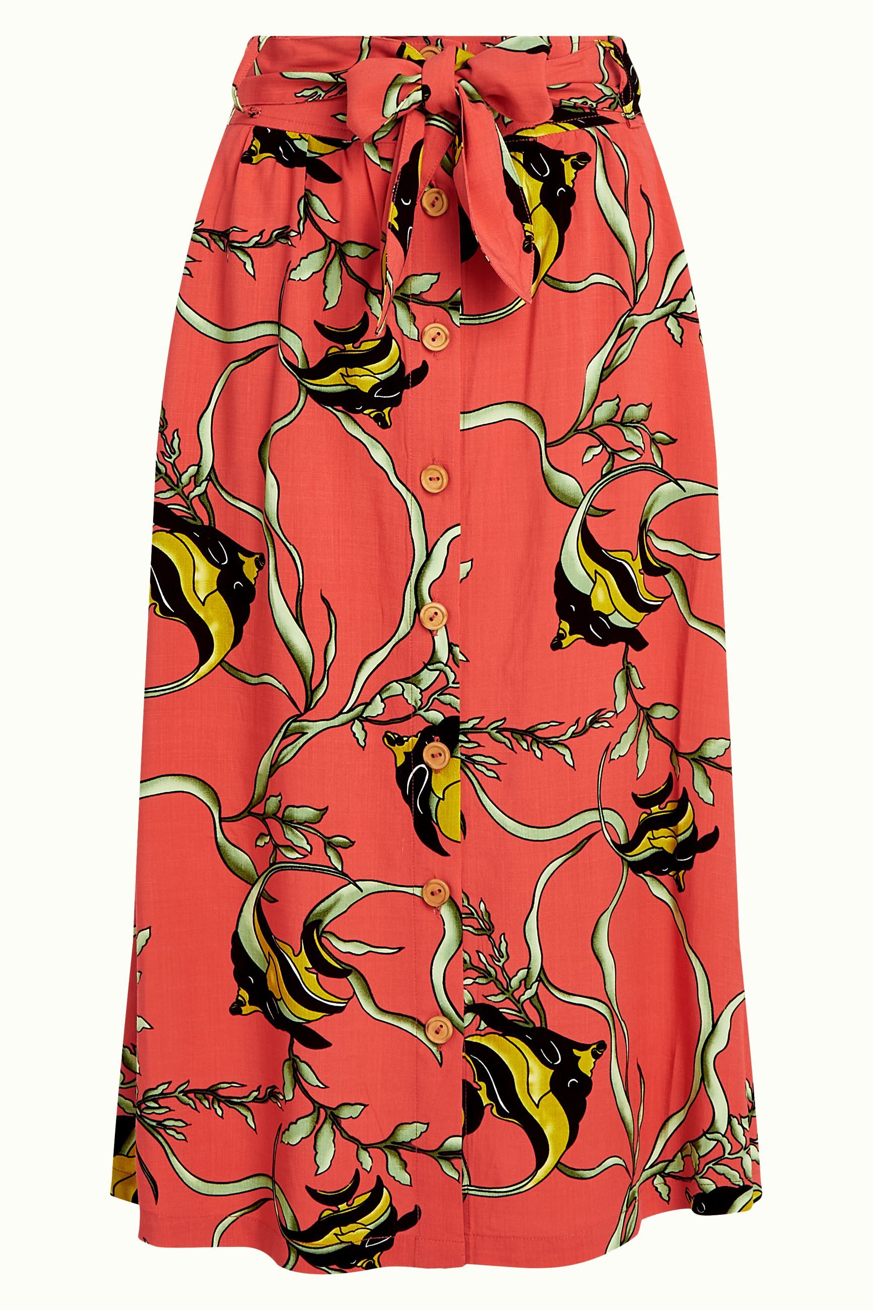 King Louie Lola Button Skirt Orne