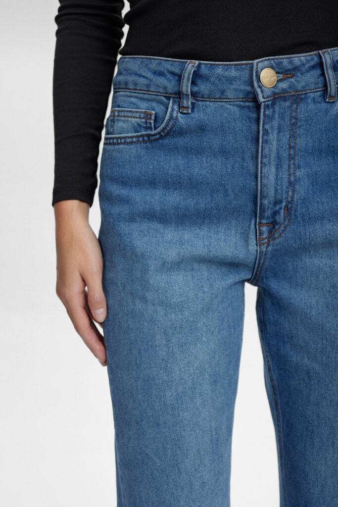 Nümph NULONDON JEANS LONG Med. Blue Washed Denim