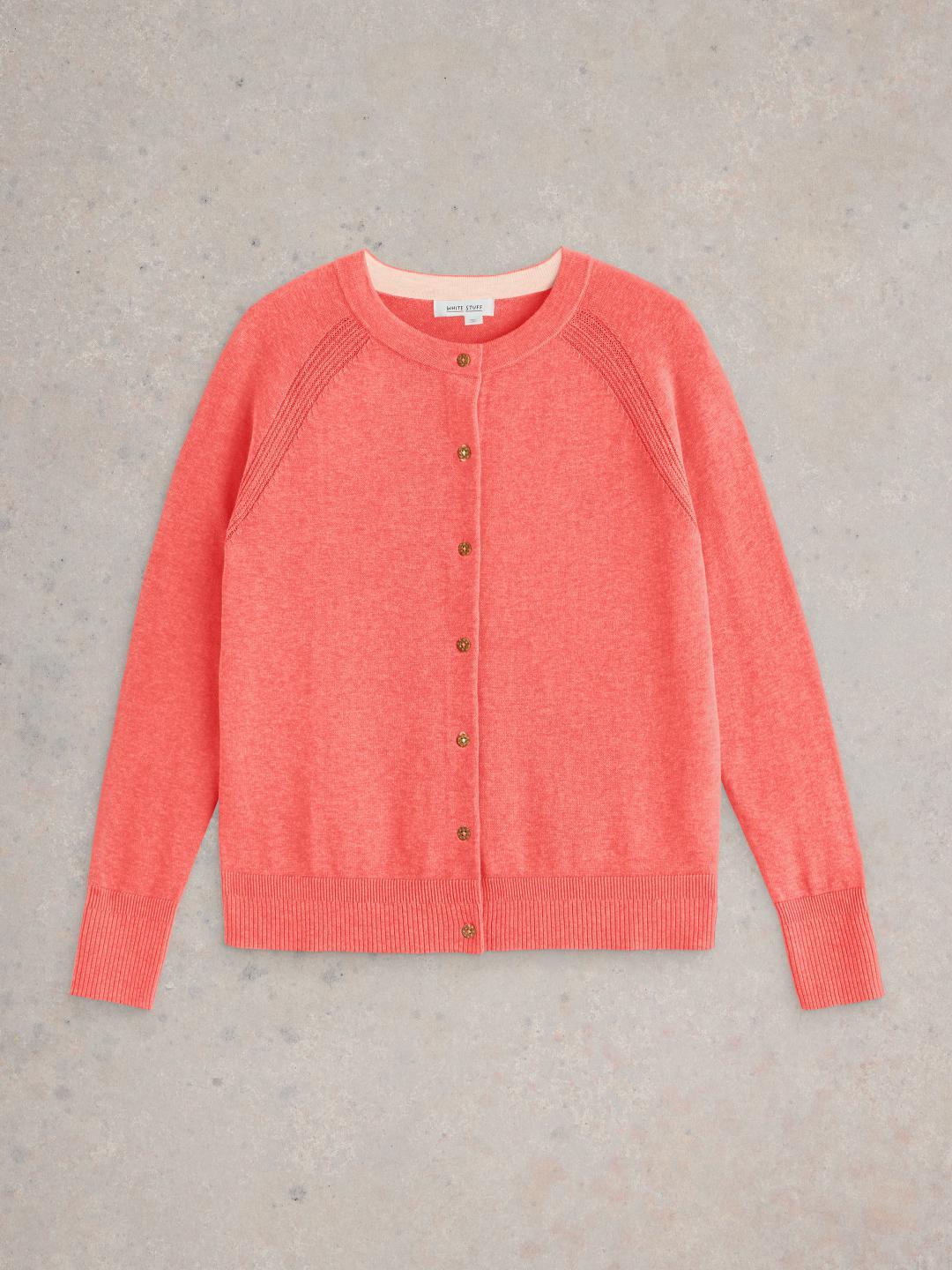White Stuff LULU CARDI MID CORAL