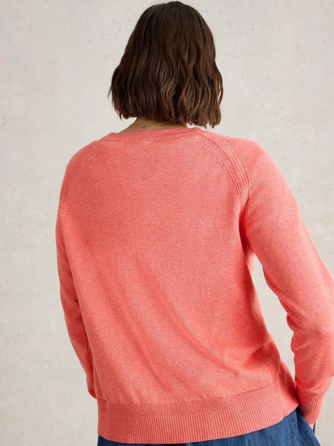 White Stuff LULU CARDI MID CORAL