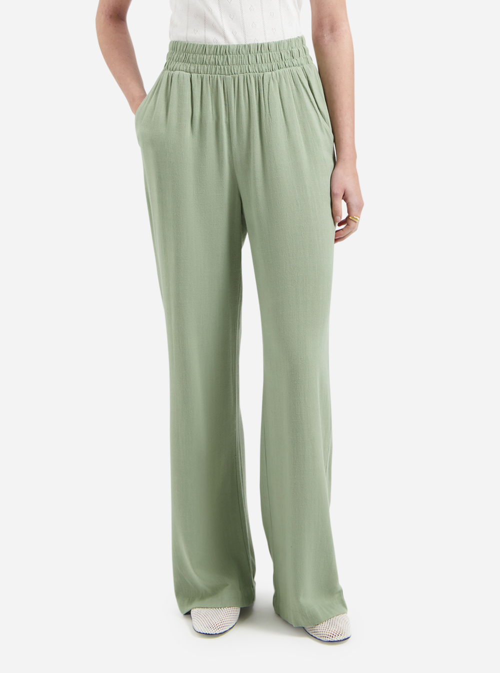 Nous Sommes Labels Lennie Linen Pants Light Green