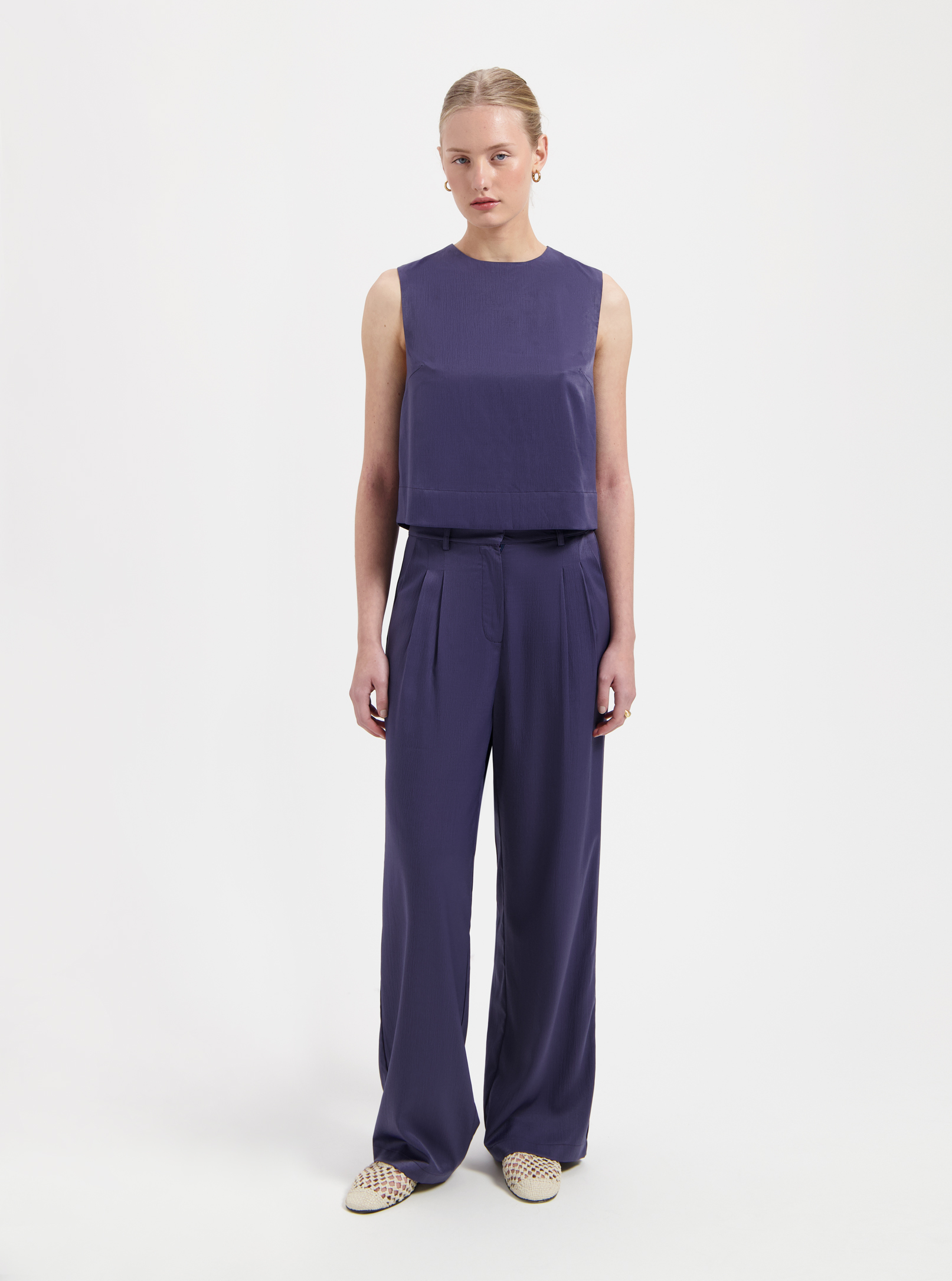 Nous Sommes Labels Mira SL Top Dark Purple